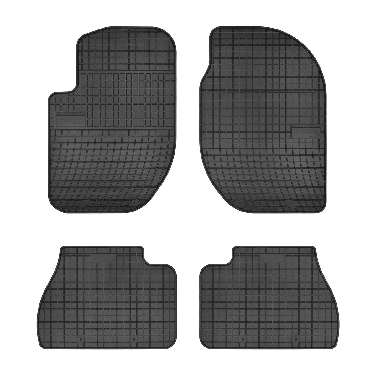 Frogum gummimatter til Land Rover Freelander (1996–2006) – svart med 1 cm sidekant, sett med 4 matter