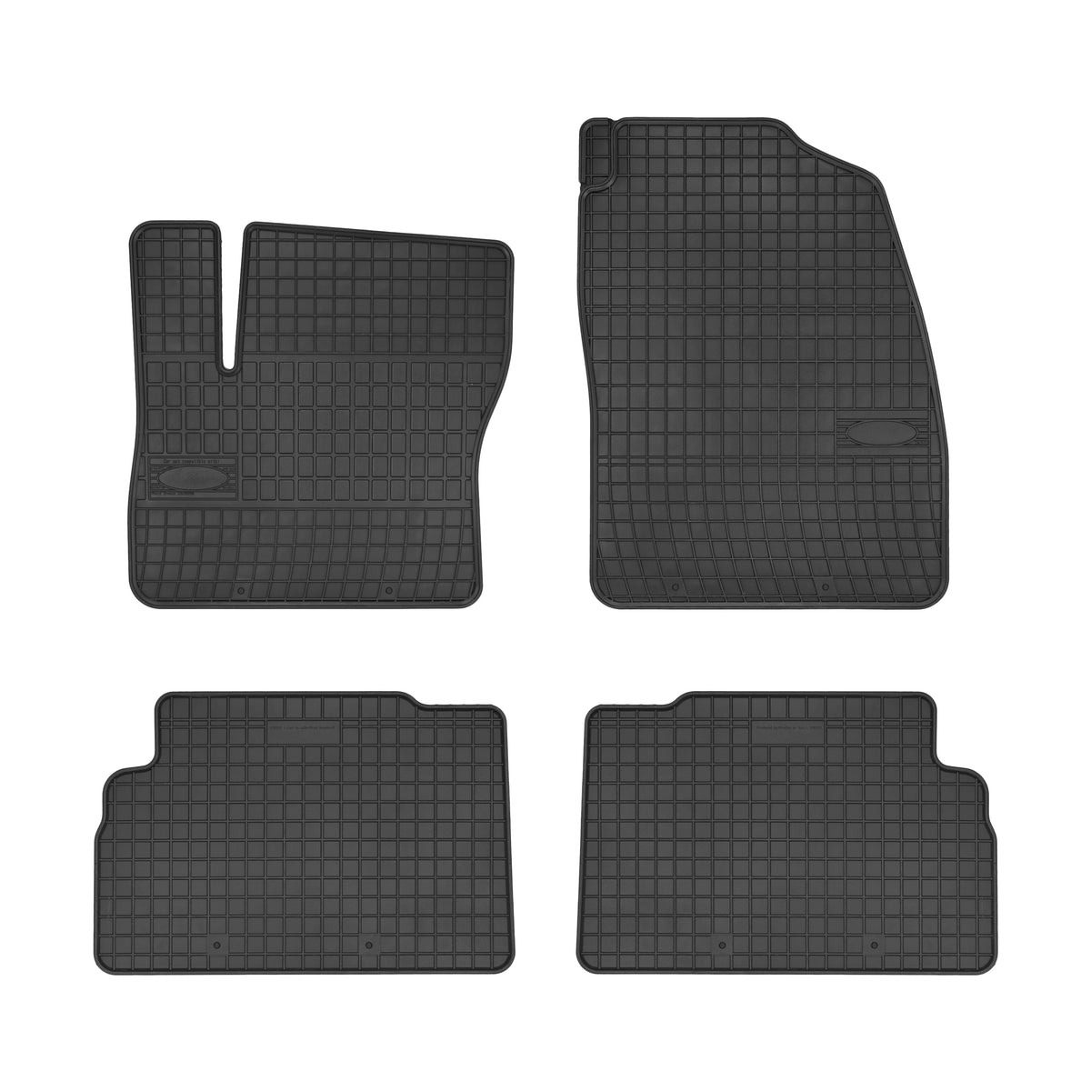Frogum gummimatter til Ford C-Max (2011-) – svart, 4 stk., vanntett med 1 cm sidekant