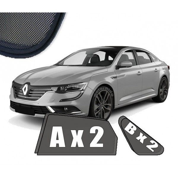 Sr solskjerm i akryl til Renault Talisman Sedan, røykfarget vindavviser for bedre ventilasjon og beskyttelse mot regn