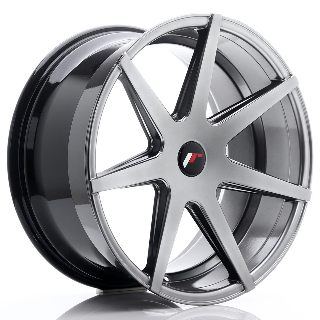 Felg JR Wheels JR20 20x10" Hyper Black – sett forfra