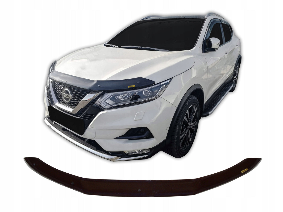 Scoutt panserbeskytter i akryl til Nissan Qashqai (J11) 2017-2021 facelift, sort gloss, effektiv steinsprutbeskyttelse