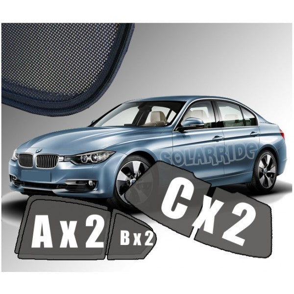 Sr solskjerm i akryl til Bmw 3 (F30/F31) med enkel montering og vindavviserfunksjon