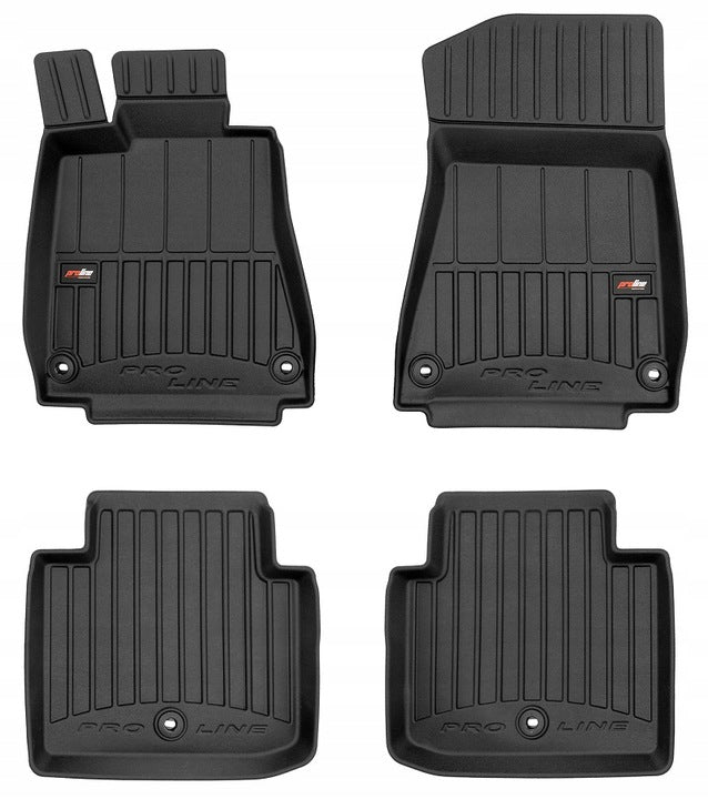 Frogum 3D Premium gulvmatter til Lexus GS III (2005-2012) – TPE, svart, 60 mm kant, sett med 4 stk.