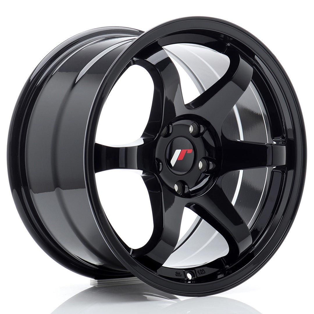 Felg JR Wheels JR3 17x9" Black – sett forfra