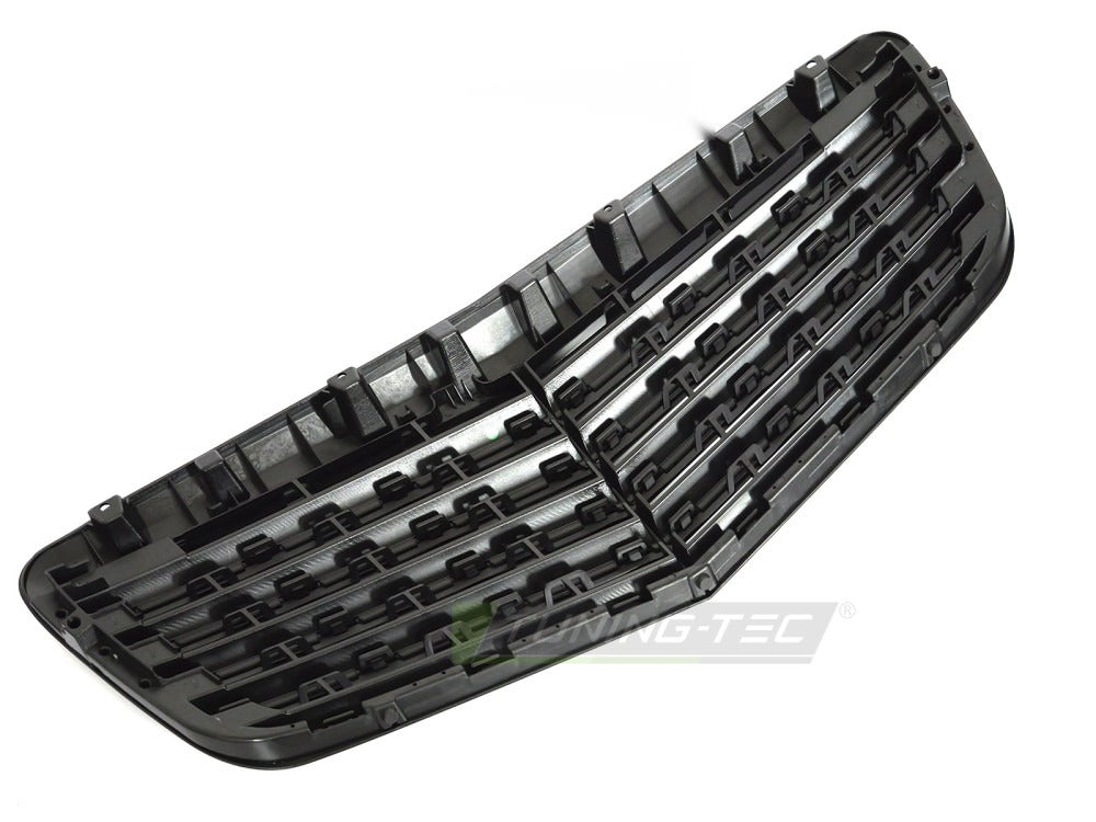 Grill Mercedes E-Klasse W211/S211 06-09 sort med festedetaljer.
