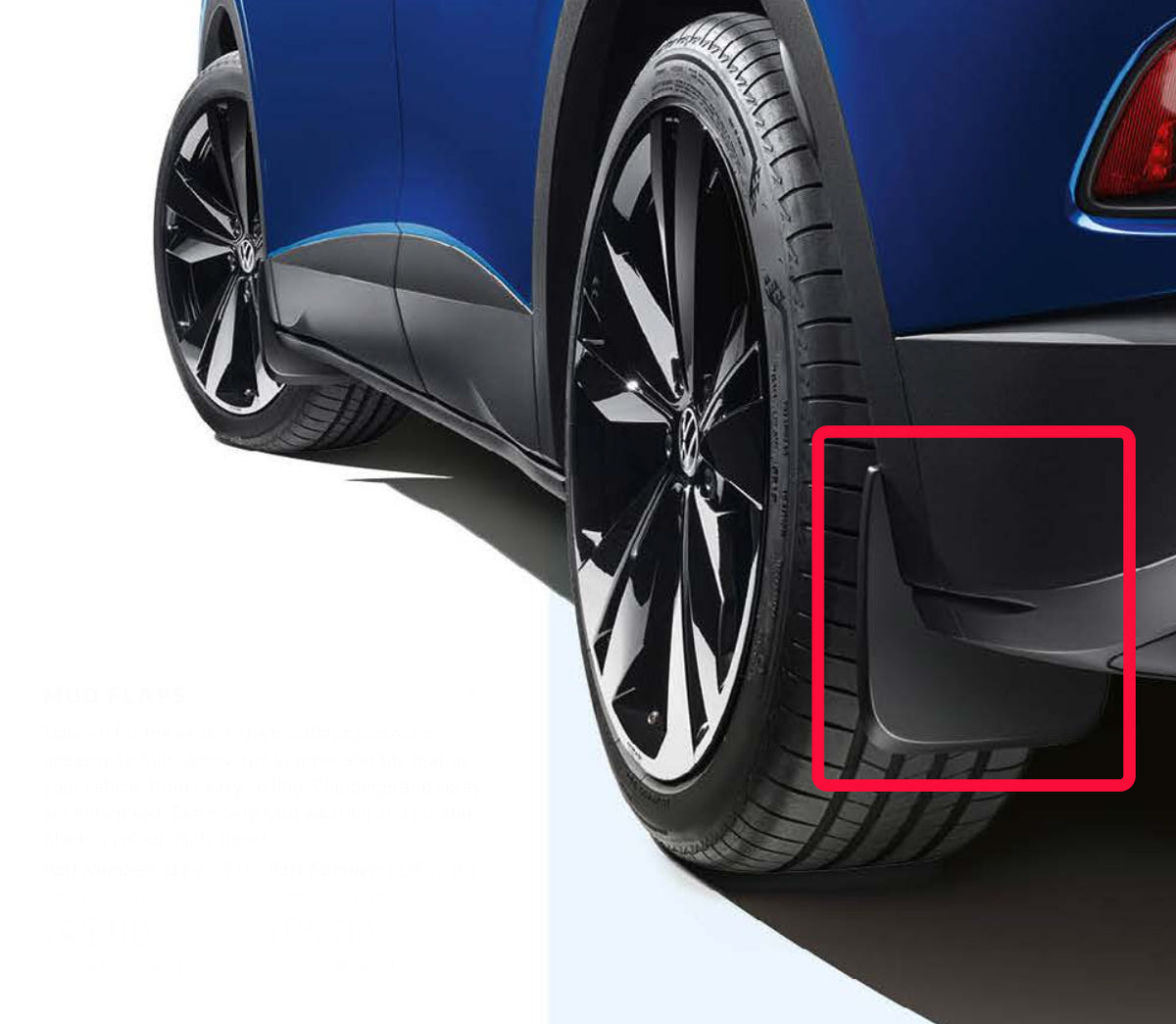 VAG OEM skvettlapp til Vw ID.3 / Black - sett 2 stk. – ABS Automotive