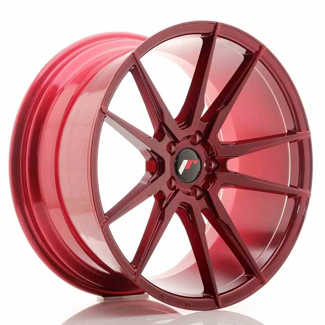 Felg Japan Racing JR21 20x10 ET40 5x112 Platinum Red | Nomax.no🥇