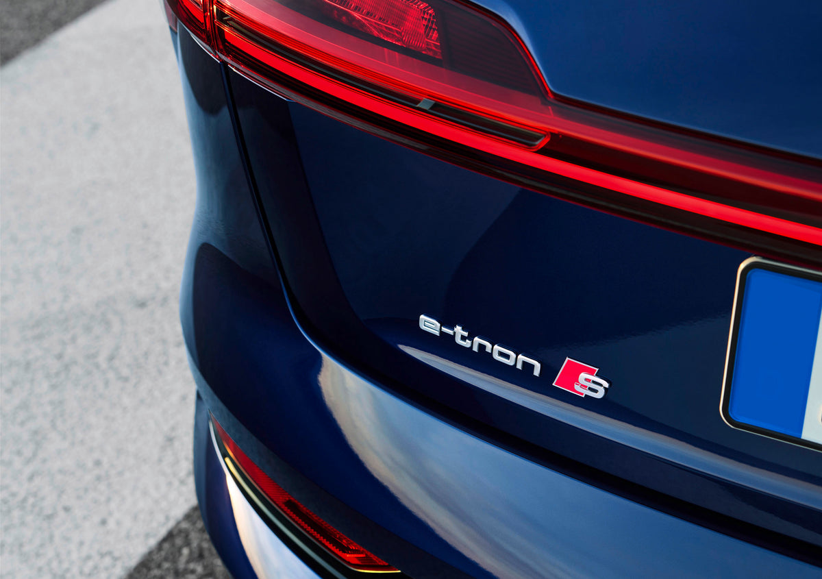 Emblem Audi e-tron S Bakluke Silver Edition - detaljer