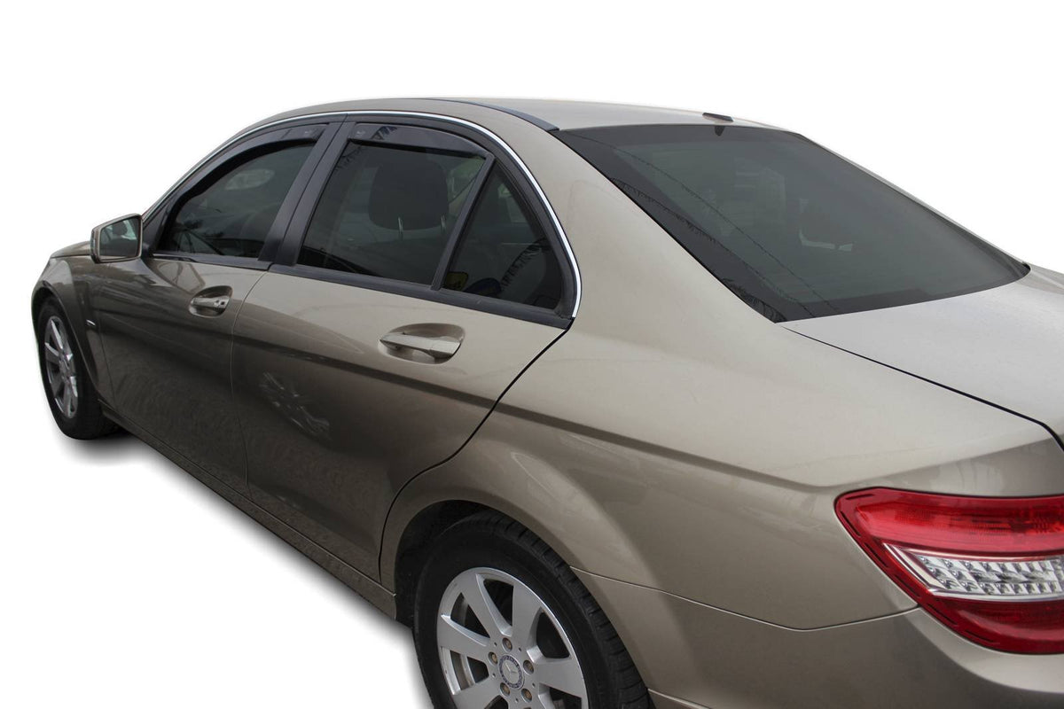 Vindavviser Mercedes C (W204) Sedan / sett 4 stk. (2007-2014) – PMMA Plexi - nærbilde