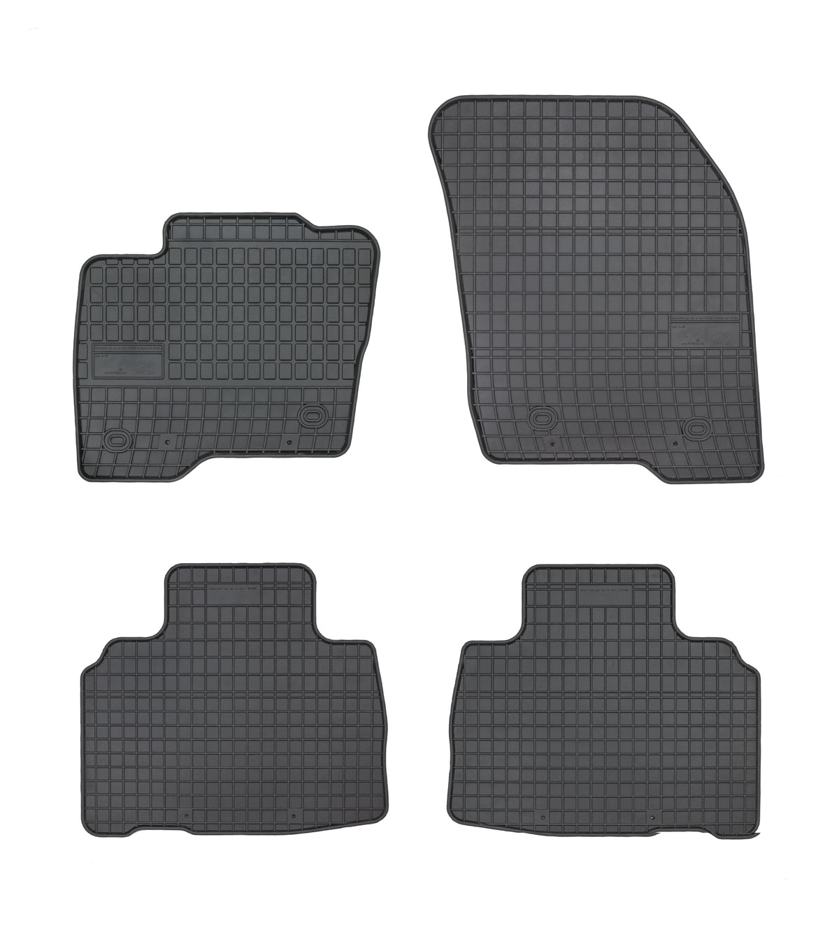 Frogum gummimatter til Ford Edge (2016–) – svart/anthracite, 4 stk., vanntette med 1 cm sidekant
