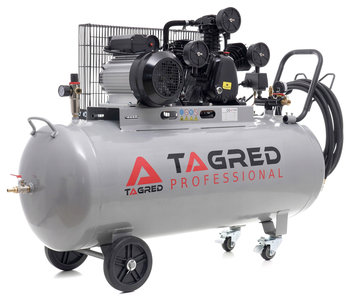 Kompressor Tagred TA326B – innebygd slangetrommel og trykkregulator
