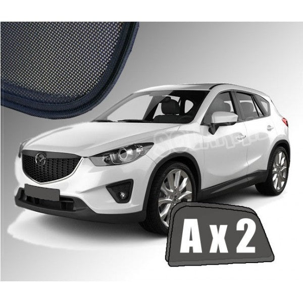 Sr solskjerm i akryl til Mazda CX-5 I (2012-2017) med enkel montering og vindavviserfunksjon