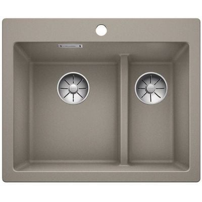 Blanco Pleon 6 Split kjøkkenvask i granitt 1 1/2 kum Tartufo brun 615x510 mm