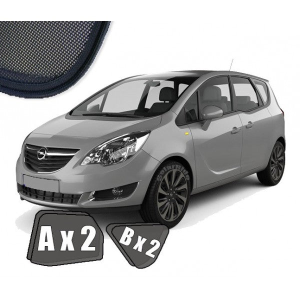 Sr solskjerm i akryl til Opel Meriva B for vindavviser og regnbeskyttelse