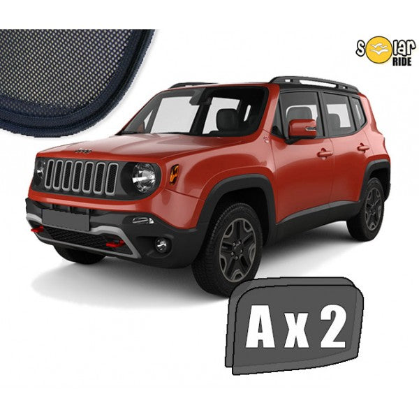 Sr solskjerm i akryl til Jeep Renegade, vindavviser som beskytter mot sol og regn, enkel montering med 3M tape
