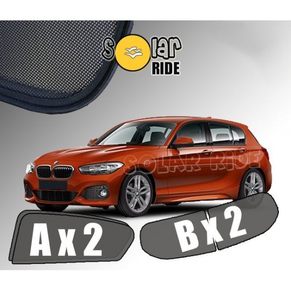 Sr solskjerm i akryl for Bmw 1 (F20) 2011-2019, vindavviser med enkel montering