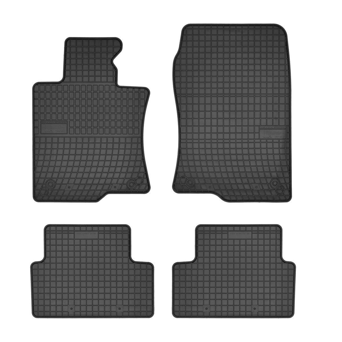 Frogum gummimatter til Honda Accord VIII CU1/2 (2008–) – svart/anthracite sett med 4, sidekant 1 cm
