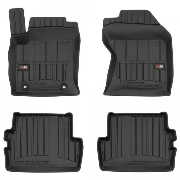 Frogum 3D Premium gulvmatter til Ford Focus I (1998-2004) – TPE med 60 mm sidekant, sett med 4 stk.