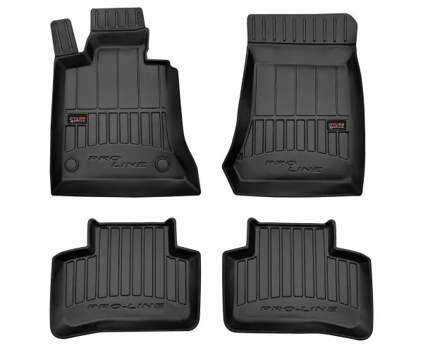 3D gulvmatter Frogum ProLine til Mercedes-Benz GLK X204 2008-2015 svart TPE sett med 4