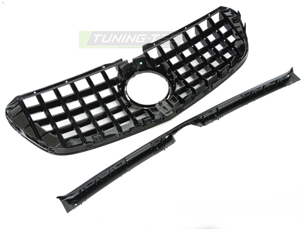 Grill Mercedes V-Klasse/Vito W447 14-19 sort med festedetaljer.