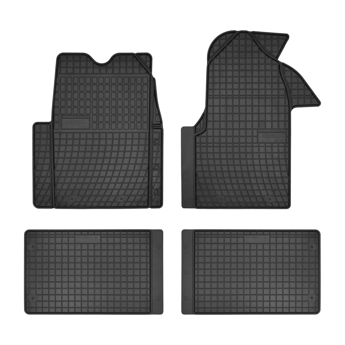 Frogum gummimatter til Renault Master II Facelift 2003-2010 – svart, vanntett, sett med 3 matter