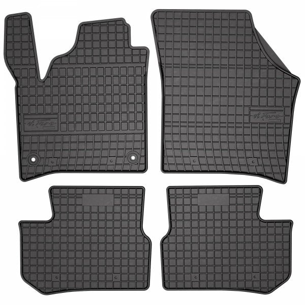 Frogum gummimatter til Skoda Citigo-e iV (2019-2020) – svart, 4 stk, TÜV-godkjent, sidekant 1 cm