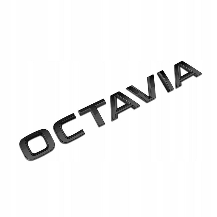 Emblem Skoda Octavia IV > Piano Bakluke Glossy Black - nærbilde