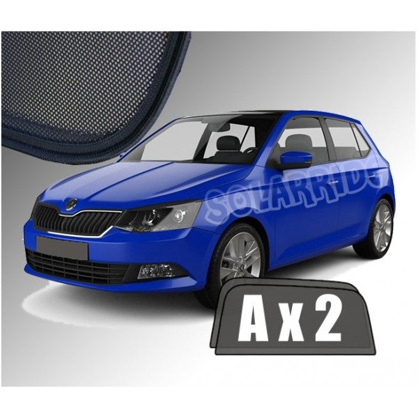Sr solskjerm i akryl for Skoda Fabia Hatchback III med enkel montering og vindavviserfunksjon