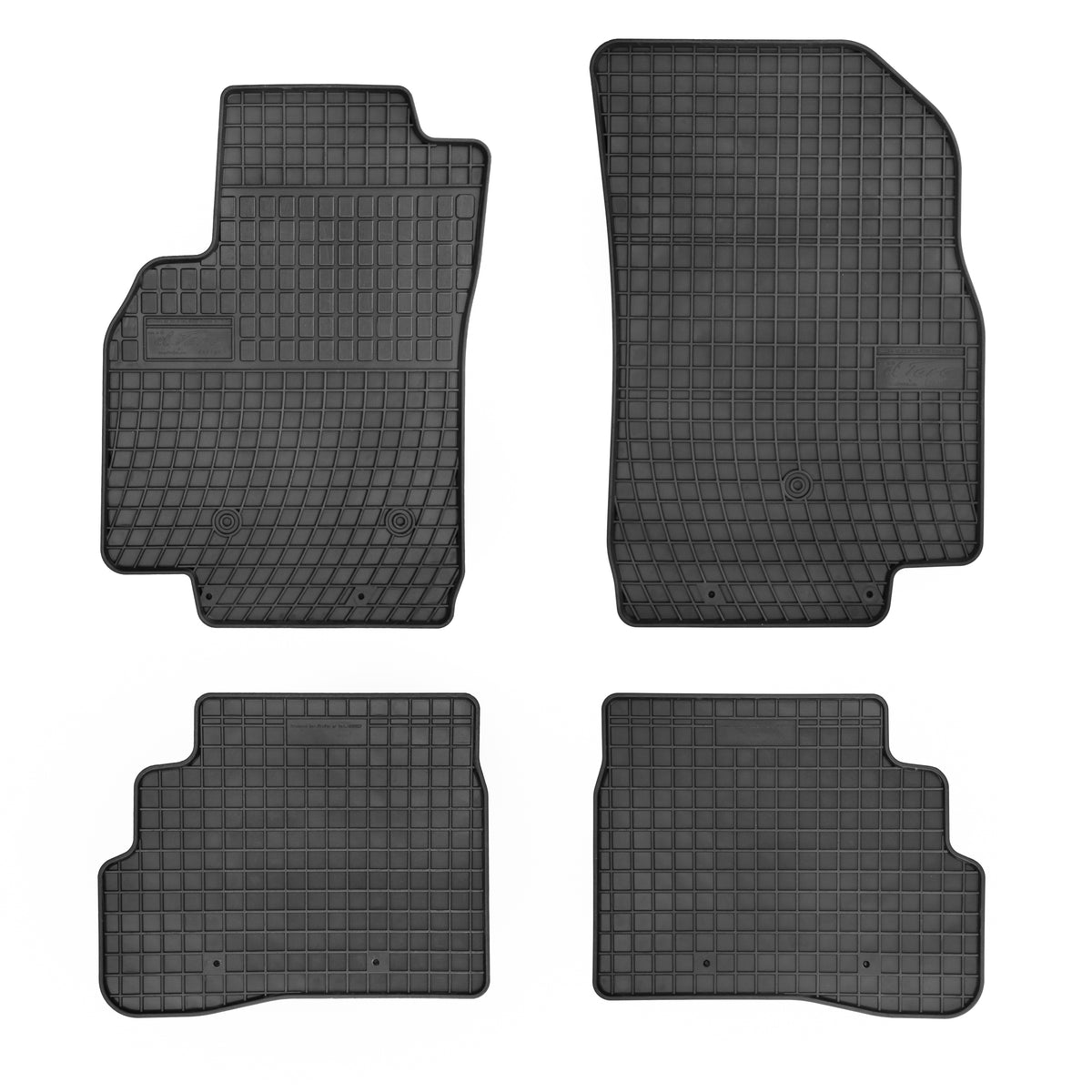 Frogum gummimatter til Opel Karl (2015–) – svart, 4-delers sett med 1 cm sidekant