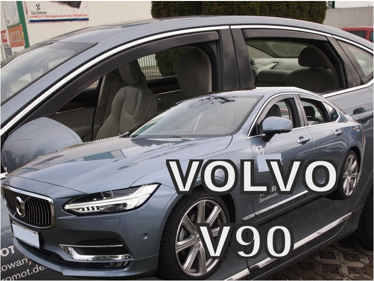 Heko vindavviser til Volvo S90 4-dørs 2016→ sett 4 stk. – PMMA Plexi