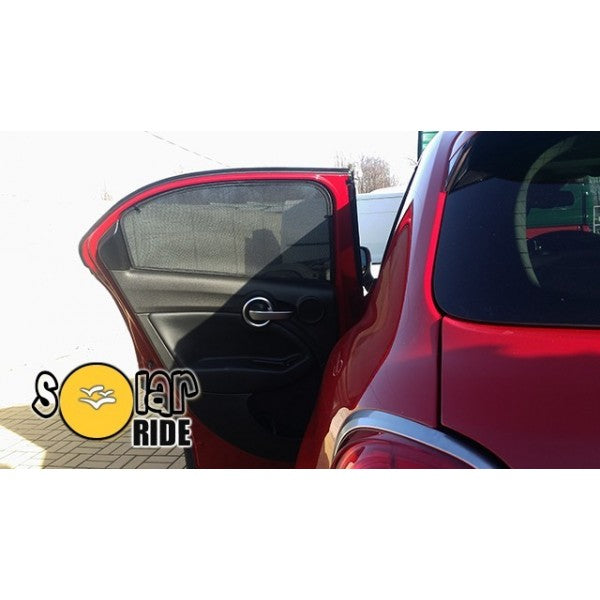 Solskjerm Fiat 500X (2014-2024) (4 stk) - sett forfra
