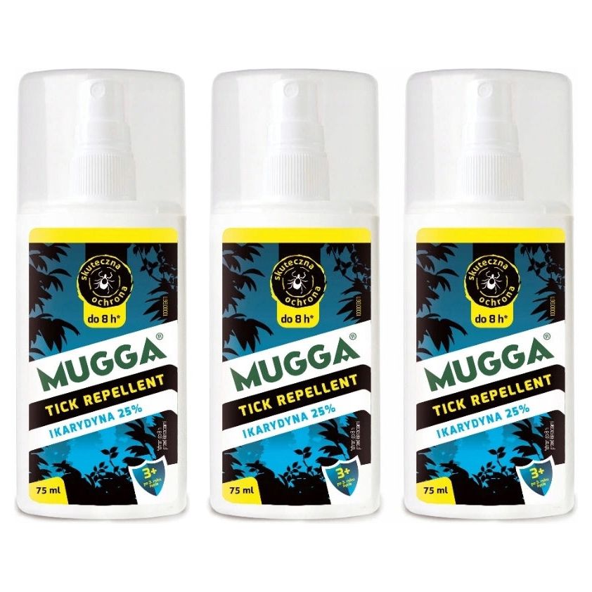 3Xmugga Spray Ikarydyn 25% Mot Flått og Insekter 75 ml