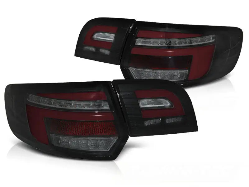 Baklykter Audi A3 8P 5D Sportback 08-12 Led Bar Red Black SEQ | Nomax.no🥇