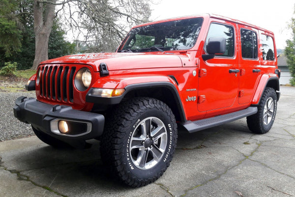 Stigtrinn Jeep Wrangler JL Ventshield (2017-) - sett bakfra