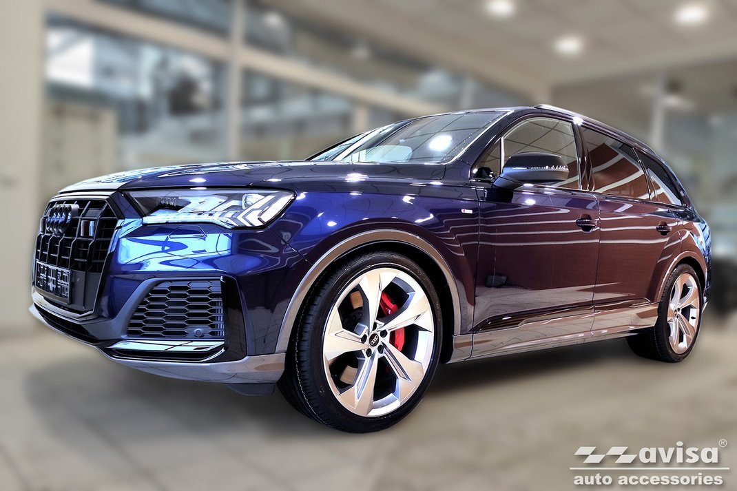 Bakfangerbeskytter Audi Q7 4M / SQ7 4M – Rustfritt stål - detaljer
