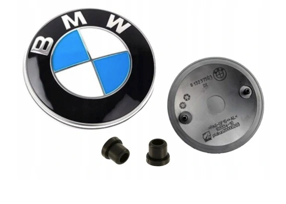 Emblem/logo til Bmw til / med propper - 1 stk. D - Ø82mm for bakluke og panser