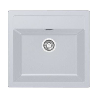 Franke Sirius SID 610 kjøkkenvask i hvit Tectonite kompositt med én kum, 560 x 530 mm