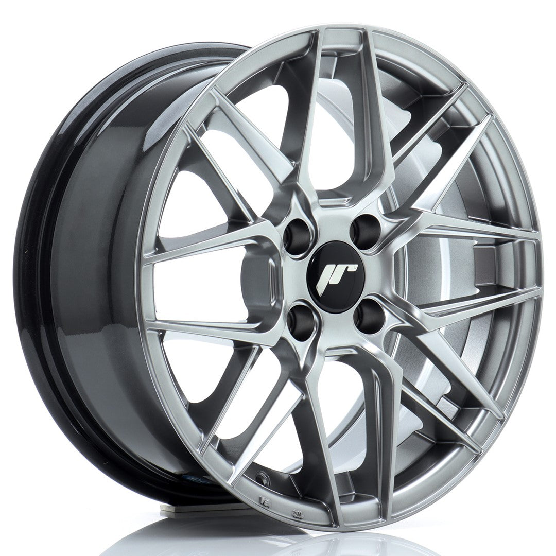 Felg JR Wheels JR28 15x7" Hyper Black – sett forfra