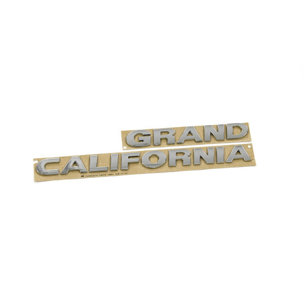 Emblem/logo til Vw Grand California Chrome i krom ABS-materiale, monteres bak på bilen