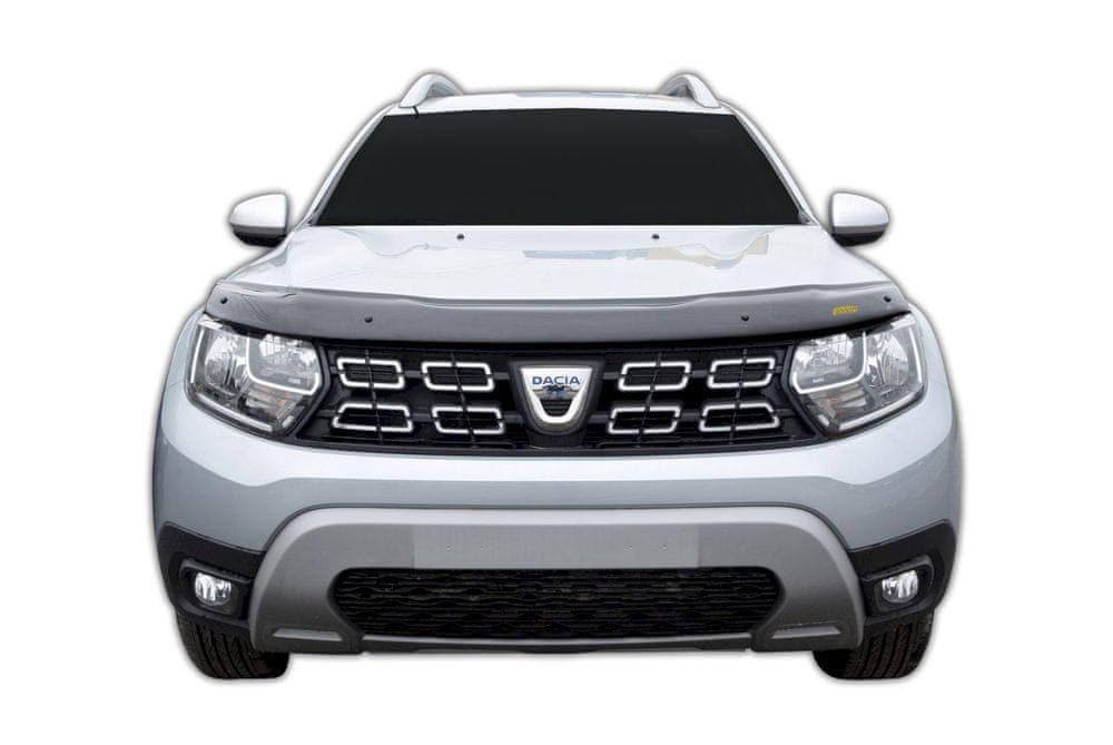 Scoutt panserbeskytter i akryl til Dacia Duster II med effektiv steinsprutbeskyttelse og enkel montering