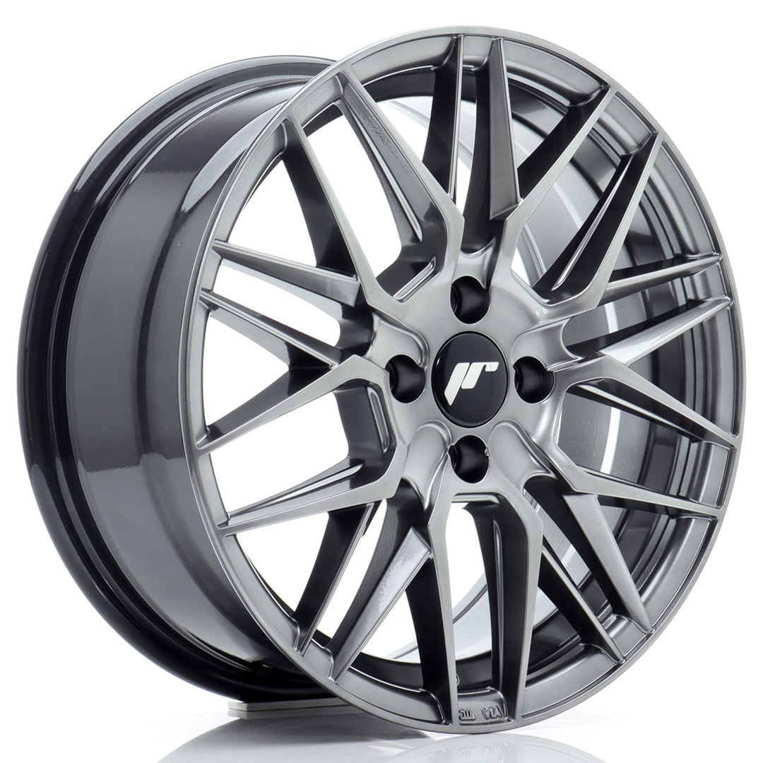Felg JR Wheels JR28 16x7" Hyper Black – sett forfra