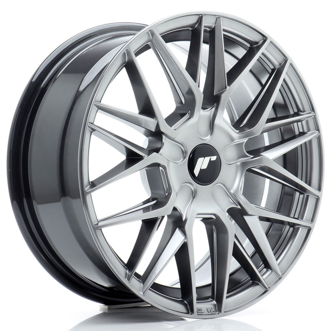 Felg JR Wheels JR28 16x7" Hyper Black – sett forfra