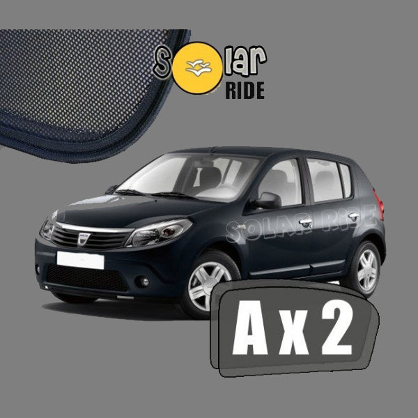 Sr solskjerm i akryl til Dacia Sandero I 2008-2012, roykfarget vindavviser for sideruter