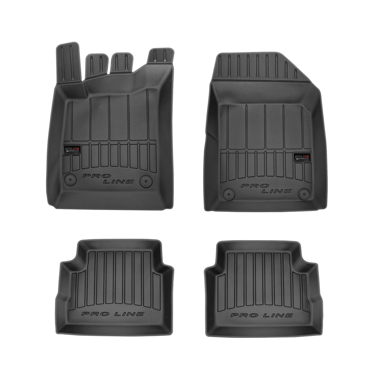 Frogum 3D Premium gulvmatter i svart TPE til Opel Vectra C Sedan 2002-2008 – sett med 4 stk.