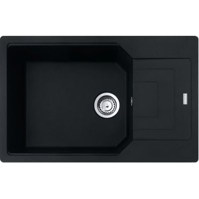 Franke Urban UBG 611-78 XL granittkompositt vask 780x500 mm i svart matt finish med sifon