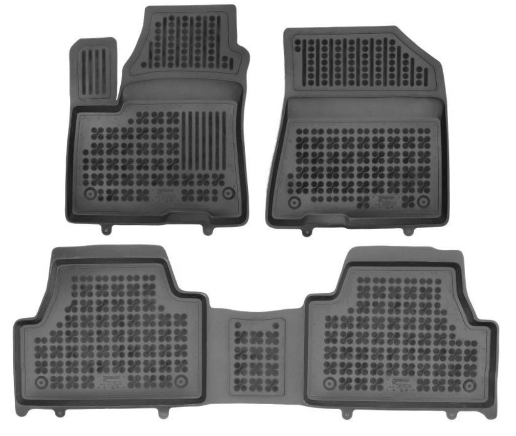 Rezaw-Plast gummimatter til Kia e-Soul II (2019-2024) med 30mm høykant – svart sett med 4 matter