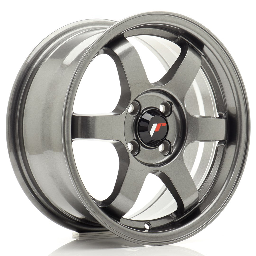 Felg JR Wheels JR3 15x7" Gun metal – sett forfra