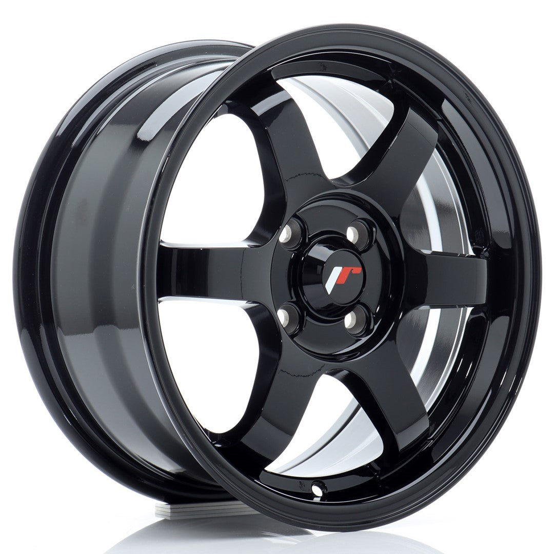 Felg JR Wheels JR3 15x7" Black – sett forfra