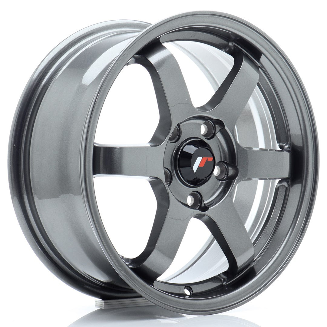 Felg JR Wheels JR3 16x7" Gun metal – sett forfra