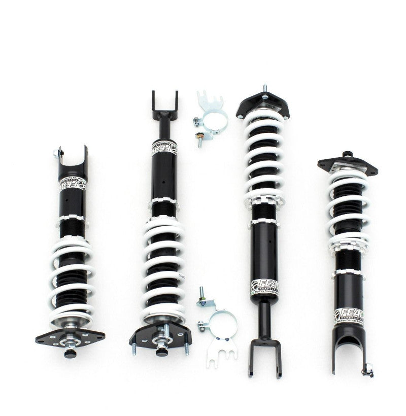 Feal coilover driftsett for Nissan 350Z med 30-trinns justerbar demping og anodiserte komponenter